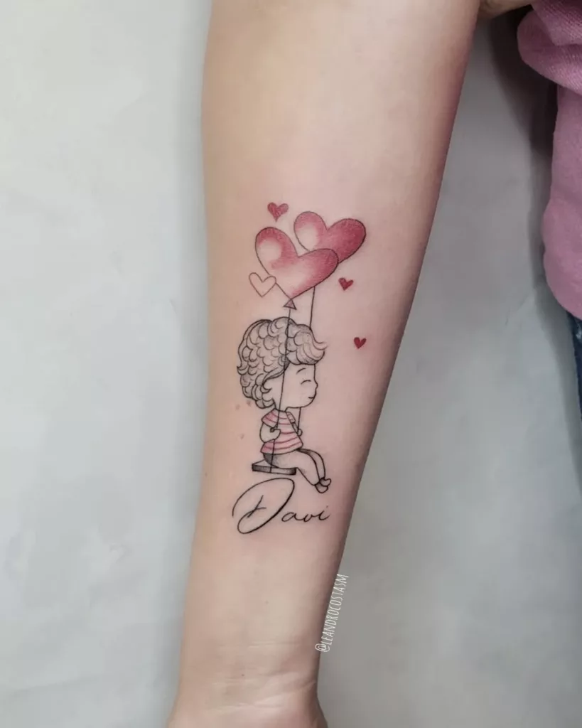 garota balao - Tatuagens delicadas femininas: 6 ideias que vão te inspirar a marcar a pele