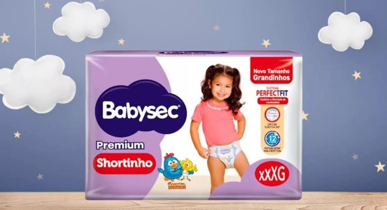 BabySec - Babysec lança Shortinho Ultrasec e aposta em novo tamanho Grandinhos