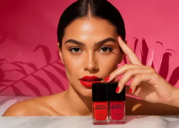 Cathy Beauty - Unhas vermelhas ganham nova versão com o Trio Morango Bango da Cathy Beauty