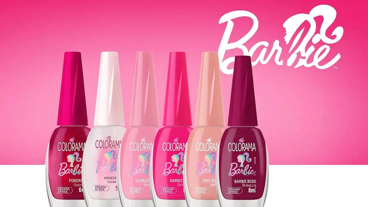colorama barbie cp - Nova coleção da Colorama com a Barbie aposta no rosa em versão glow up