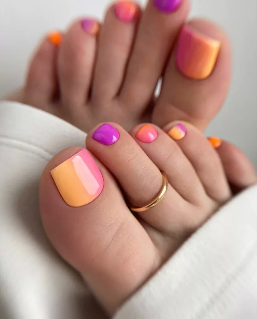 unhas pes diferentes 1 - 3 Modelos de unhas para os pés que são puro estilo: escolha o seu favorito!