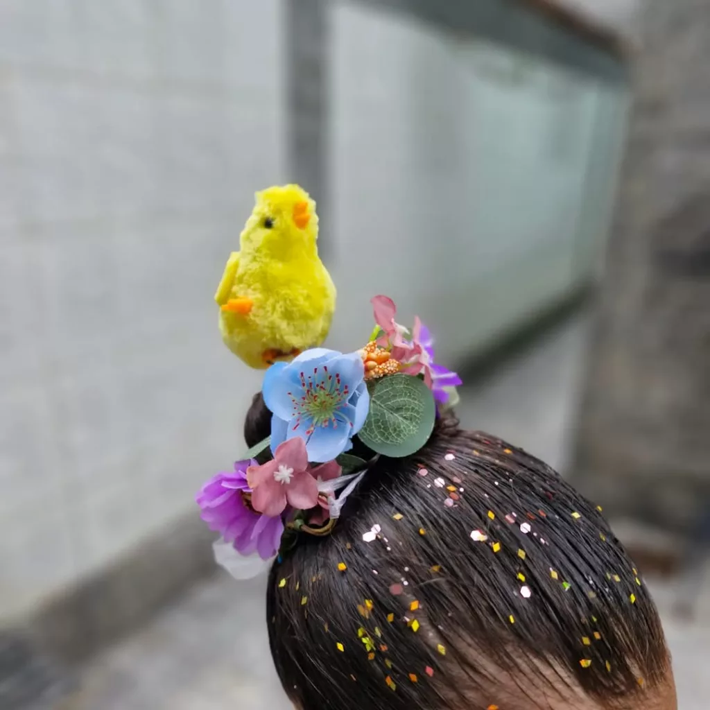 ideias de cabelo maluco para meninas - cabelo maluco de ninho de passarinho