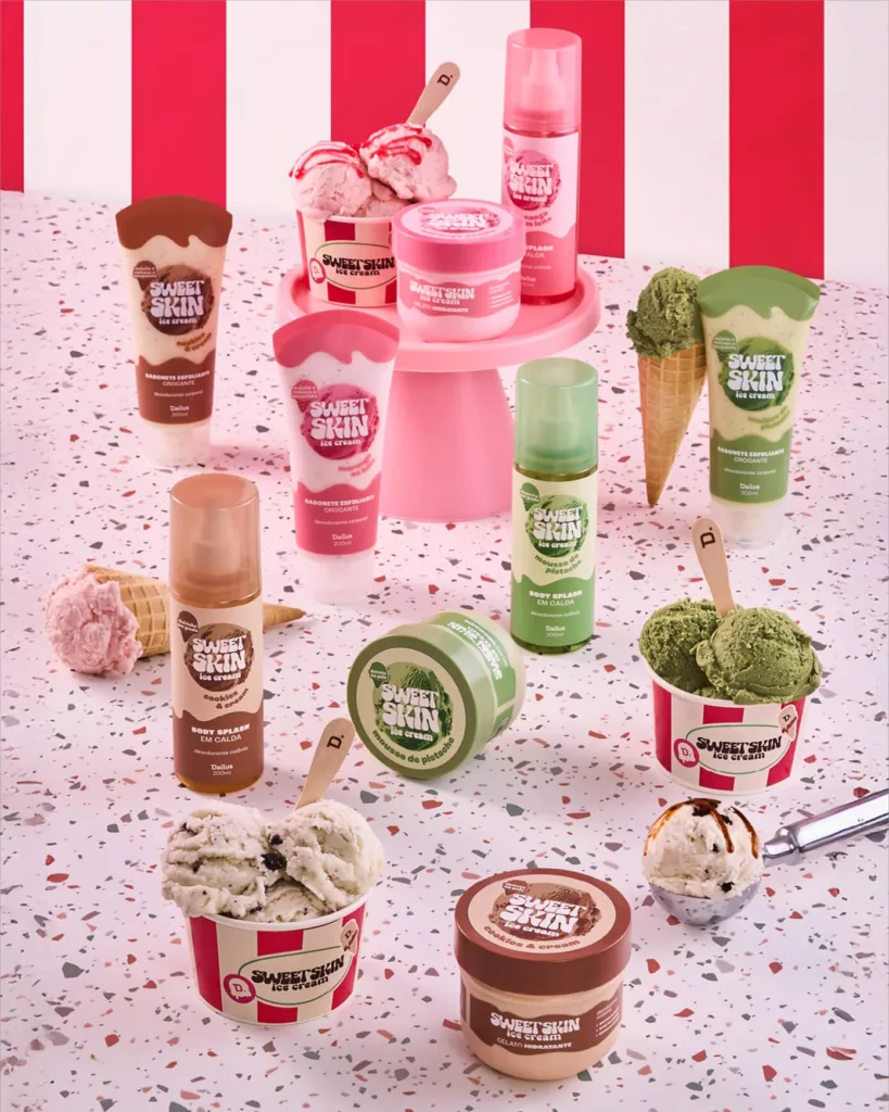 dailus linha sweet skin ice cream 1392x1740 1 - Sweet Skin Ice Cream: Dailus transforma cuidados com o corpo em um ritual delicioso