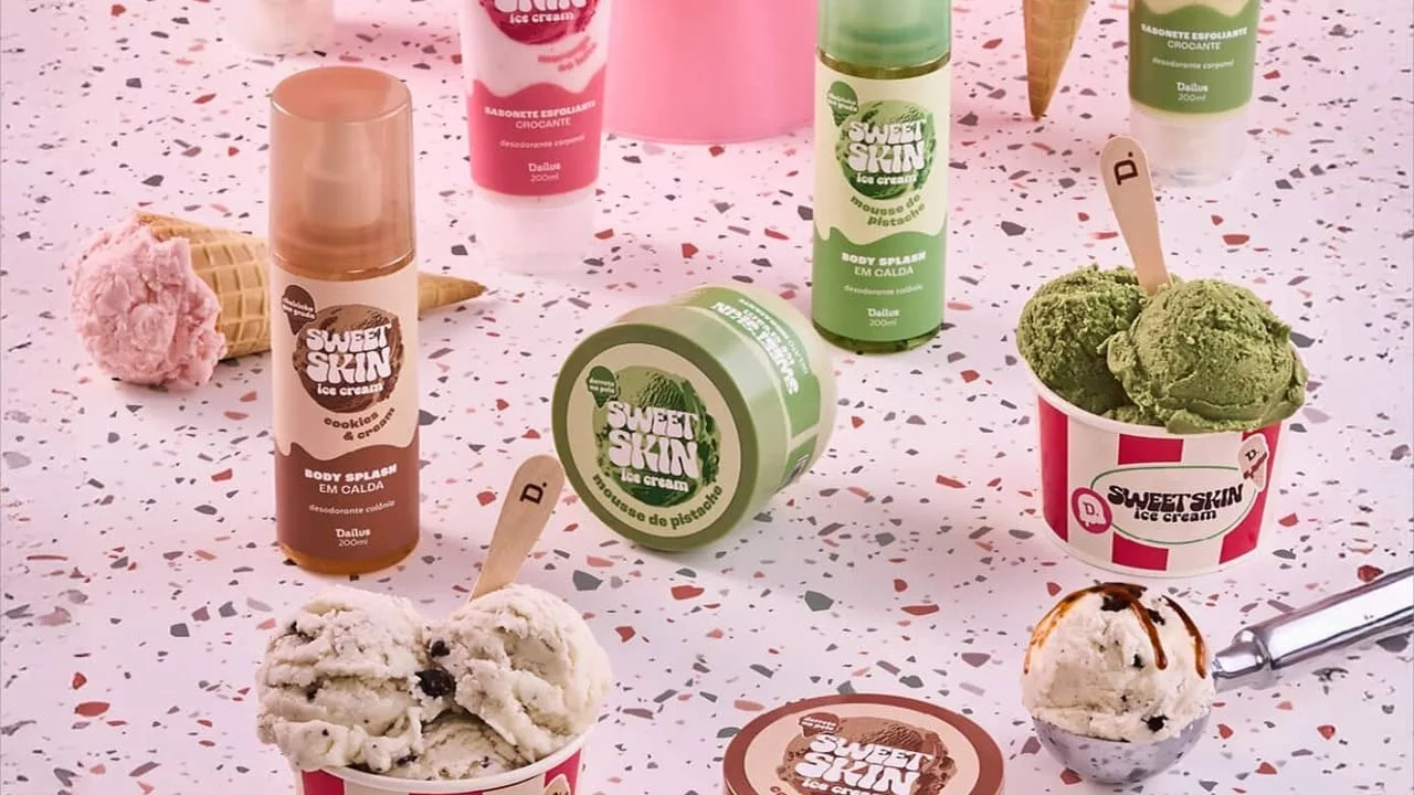 dailus linha sweet skin ice cream cp - Sweet Skin Ice Cream: Dailus transforma cuidados com o corpo em um ritual delicioso