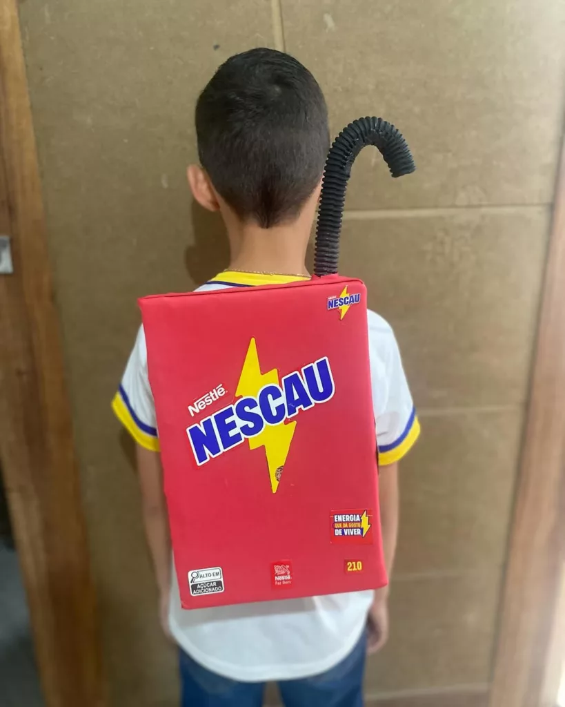 ideias de mochila maluca para escola - Mochila maluca de nescau