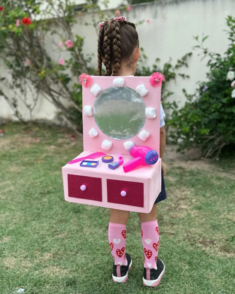 ideias de mochila maluca para escola - Mochila maluca de penteadeira