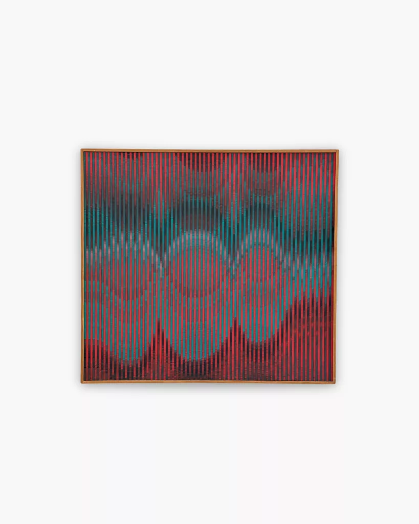 Abraham Palatnik Sem titulo acrilica sobre madeira medindo 49x535cm. assinado e datado 2007 no verso. Registro W 184 Com certificado da Nara Roesler. 2 edited - “Pelas engrenagens" abre no dia 18 de outubro em São Paulo