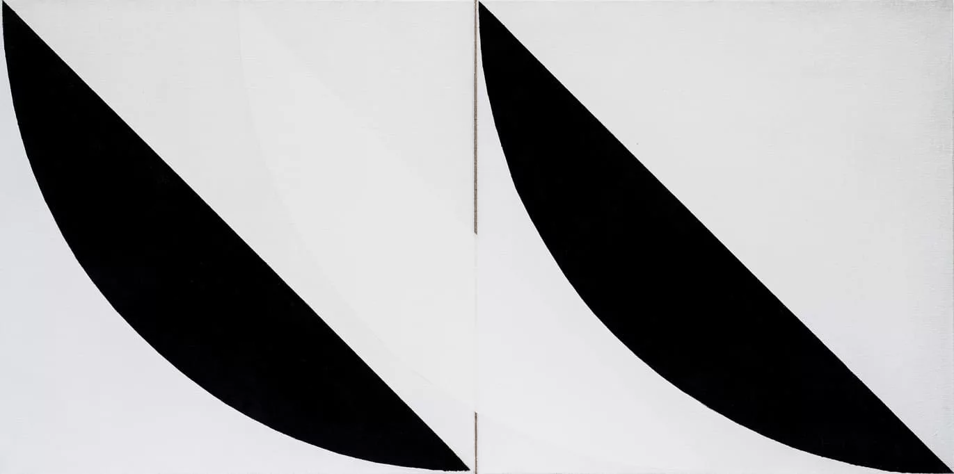 Sem titulo 2025 Serie Volpianos Acrilica sobre linho 50 x 100 x 5 cm - “LUCIA VILASECA: Outras possibilidades”