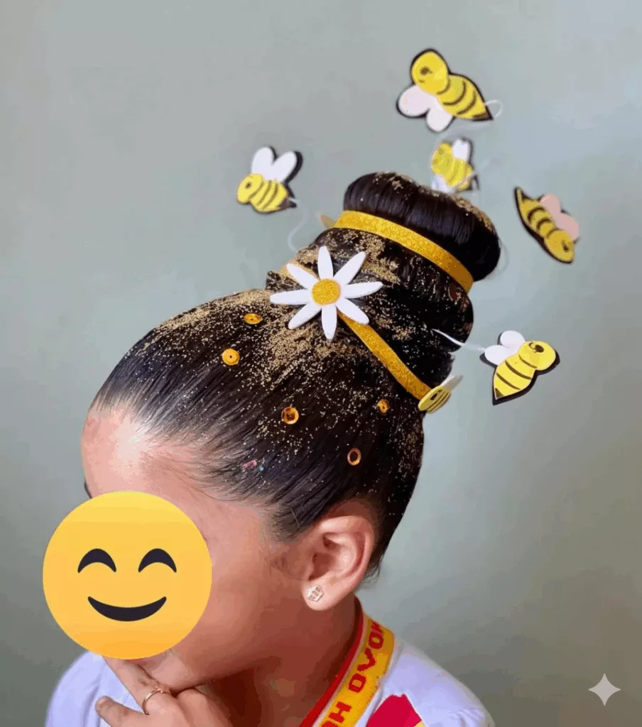 Ideias para o dia do cabelo maluco: cabelo maluco de borboletas