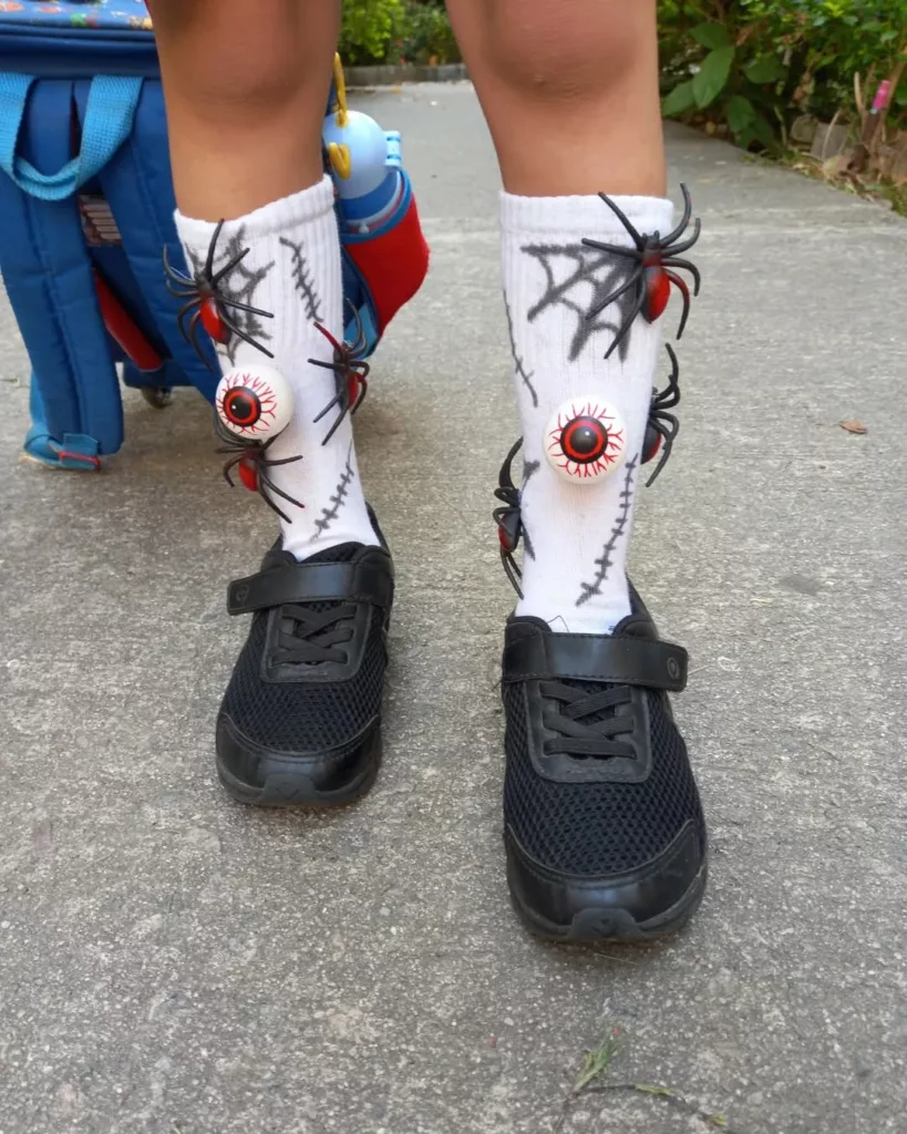 Dia da meia maluca - Meia maluca de dia das bruxas