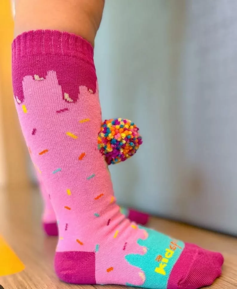 Dia da meia maluca - Meia maluca de doces/sorvete