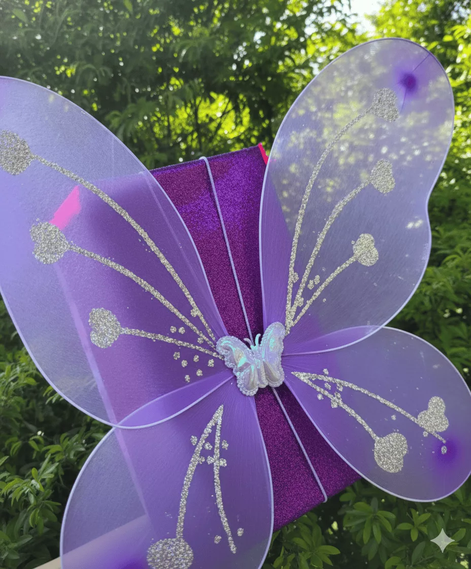 Dia da mochila maluca - Mochila maluca de borboleta roxa