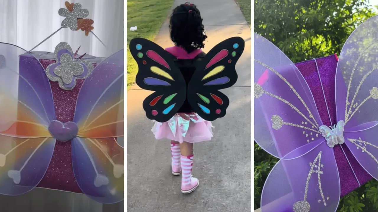 mochila borboleta cp - Ideias encantadoras de mochila maluca de borboleta para brilhar na escola