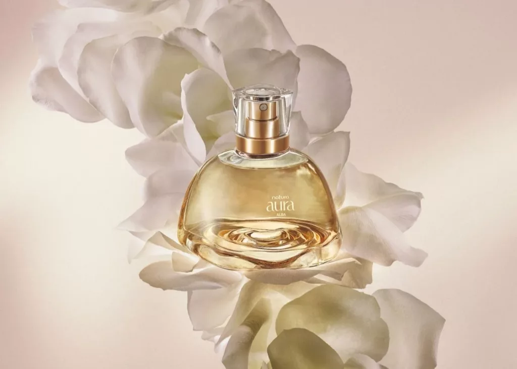 aura natura - Natura expande a linha Aura Alba com produtos para o corpo e transforma o perfume em experiência sensorial completa