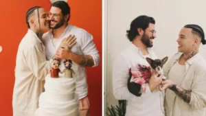 Gloria Groove se casa com Pedro Lopes e celebra 11 anos de amor
