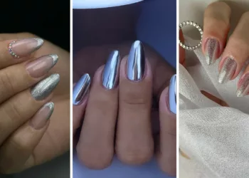 unha prata cp - Unhas decoradas em prata: 6 ideias com brilho, atitude e estilo em cada detalhe