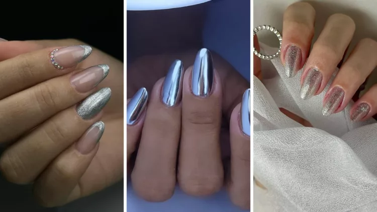 unha prata cp - Unhas decoradas em prata: 6 ideias com brilho, atitude e estilo em cada detalhe