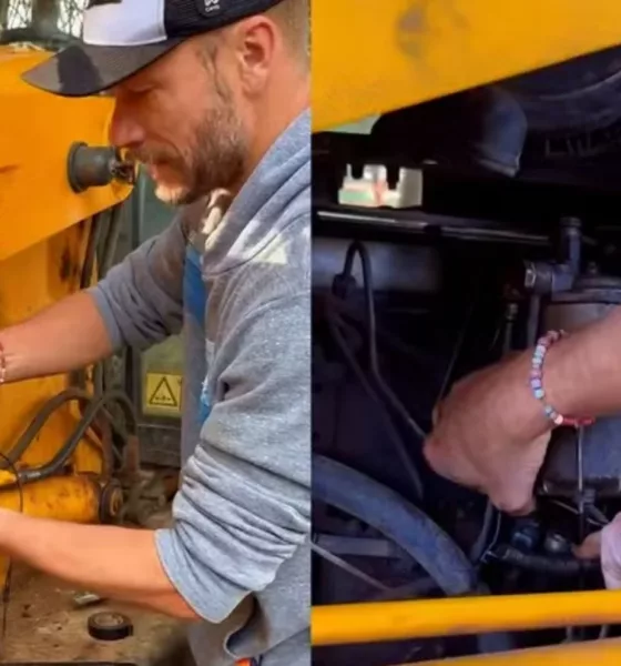 HILBERT TRATOR - Mais uma do Rodrigo Hilbert: apresentador conserta trator e viraliza nas redes