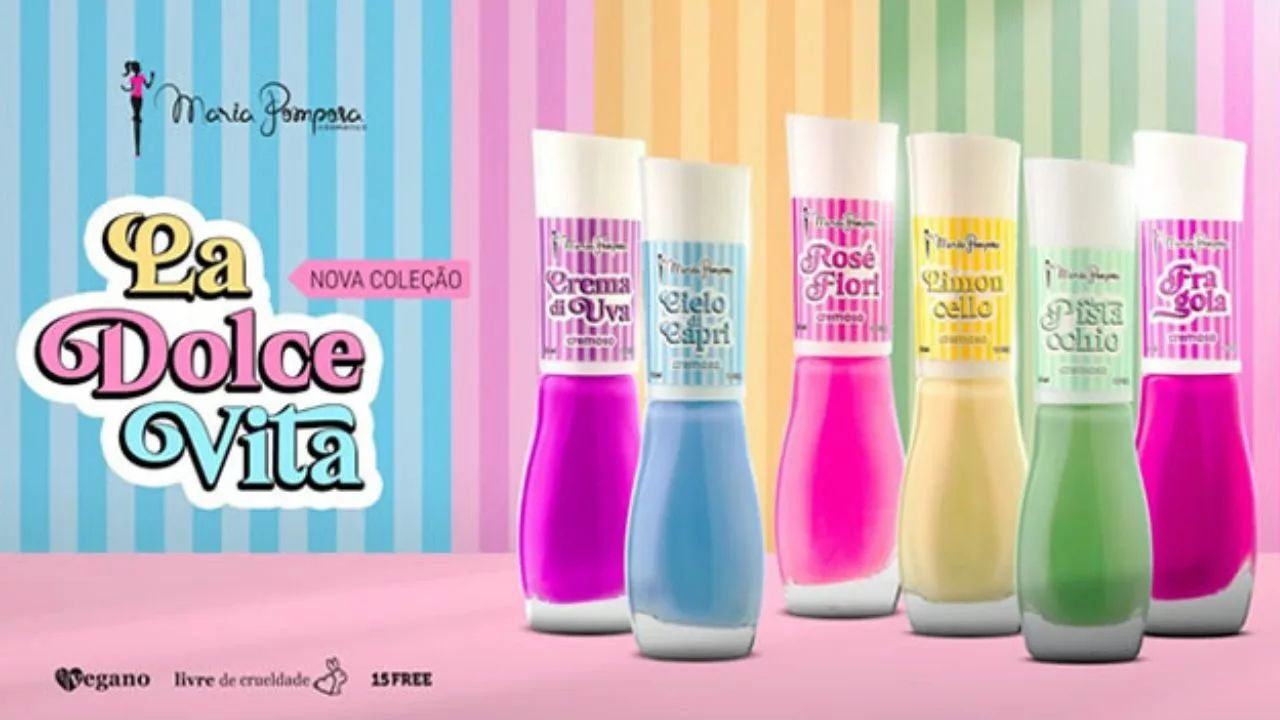 Maria pomposa - Maria Pomposa lança coleção de esmaltes La Dolce Vita inspirada no charme italiano