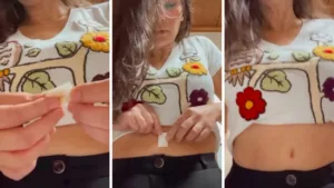 Adesivo no umbigo vira truque viral para alongar as pernas e afinar a silhueta