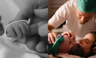 ctf - Camila Queiroz e Klebber Toledo celebram a chegada da primeira filha