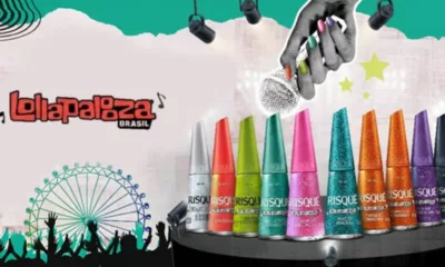 lolla - Risqué aposta em esmaltes vibrantes e firma parceria inédita com o Lollapalooza Brasil 2026