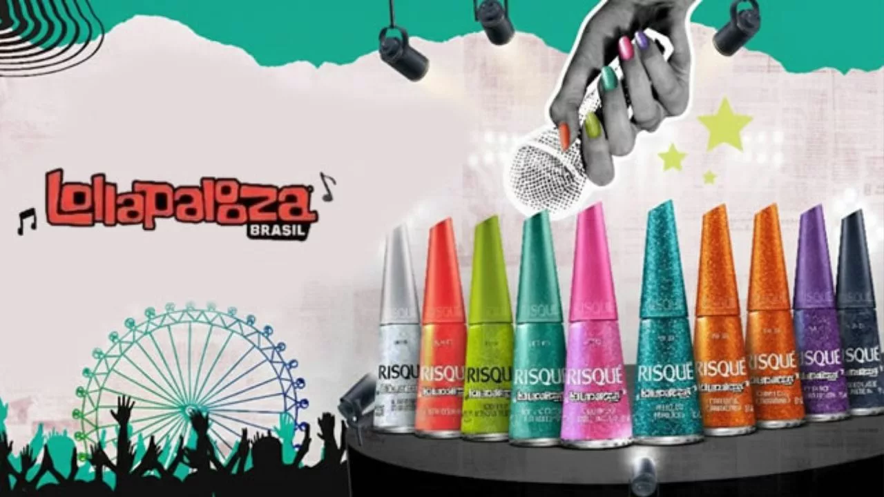 lolla - Risqué aposta em esmaltes vibrantes e firma parceria inédita com o Lollapalooza Brasil 2026