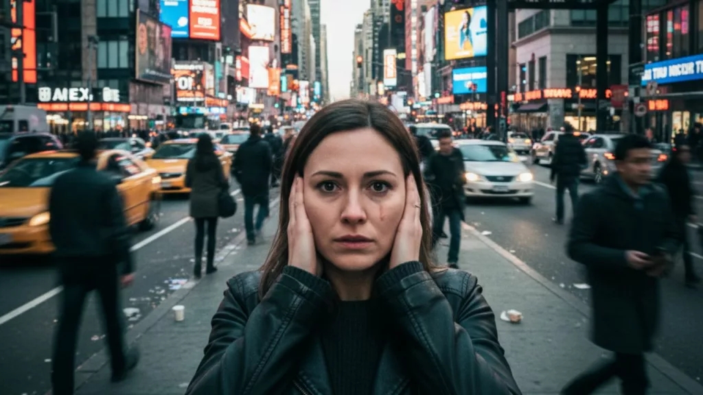 mulher cidade - O tamanho da cidade pode estar afetando sua saúde mental — e você talvez não perceba