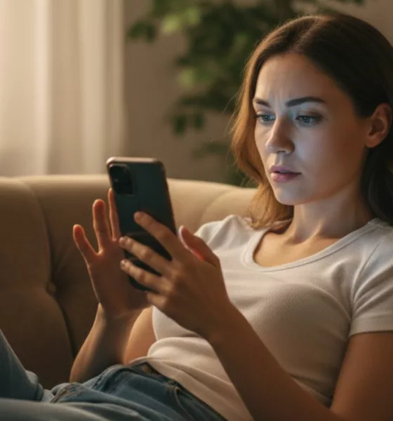 mulher mexendo celular 1 - O amor que não aparece no feed pode ser o mais real que existe