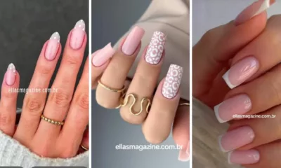 unhas clarinhas cp - Unhas clarinhas que são puro charme: veja 4 modelos para se inspirar
