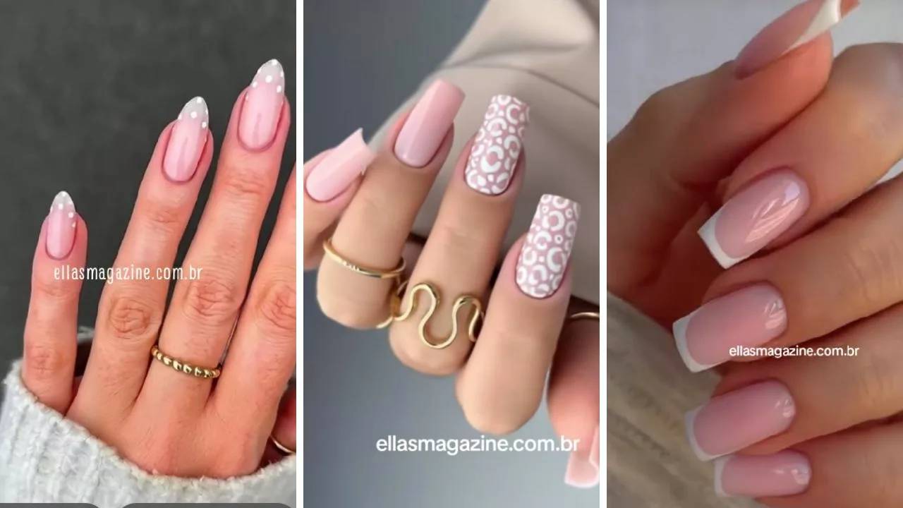 unhas clarinhas cp - Unhas clarinhas que são puro charme: veja 4 modelos para se inspirar