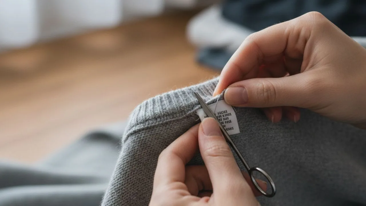 etiqueta roupa - Etiqueta na roupa incomoda demais? Veja como tirar sem arruinar sua peça favorita