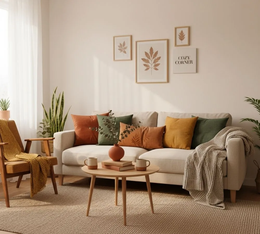 decor outono 3 - Decoração outono 2026: como deixar o apartamento aconchegante sem gastar uma fortuna