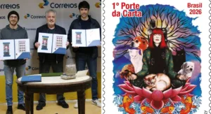 Rita Lee ganha selo dos Correios com arte que celebra seu amor pelos animais e pela natureza