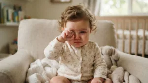 O motivo real por trás do bebê que esfrega os olhos (não é só sono)