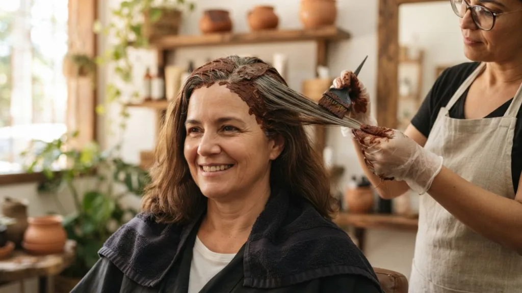 cabelos hena 2 - Esqueça o café e a canela: essa é a tintura caseira que realmente cobre fio branco (e ainda deixa o cabelo mais bonito)
