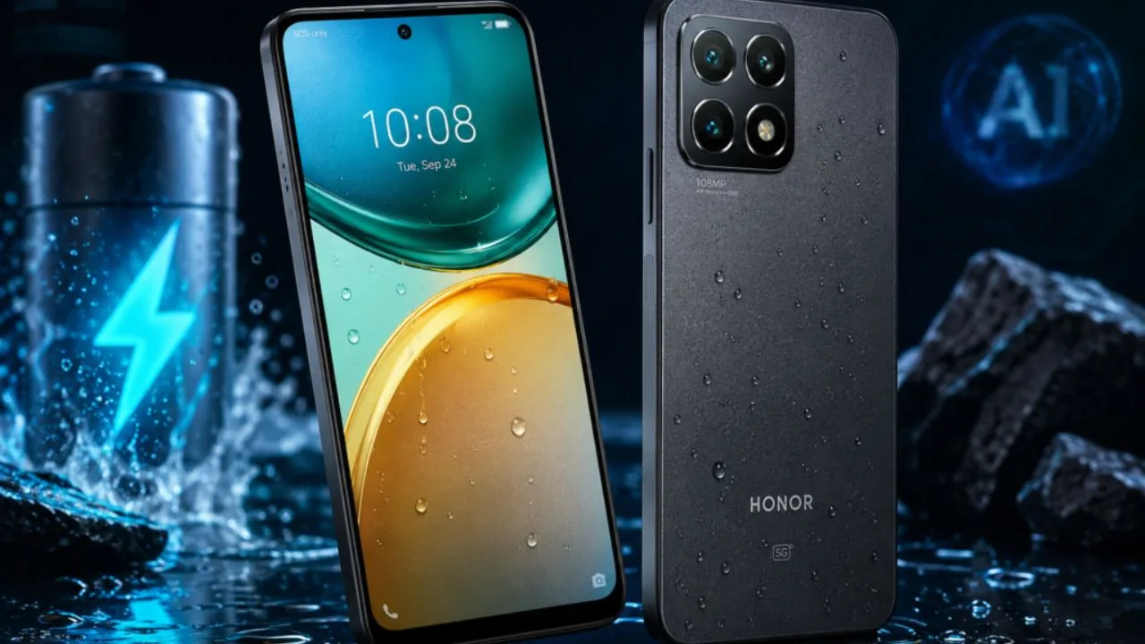 honor - HONOR X7d 5G chega ao Brasil com bateria gigante de 6.500 mAh e um botão só para IA