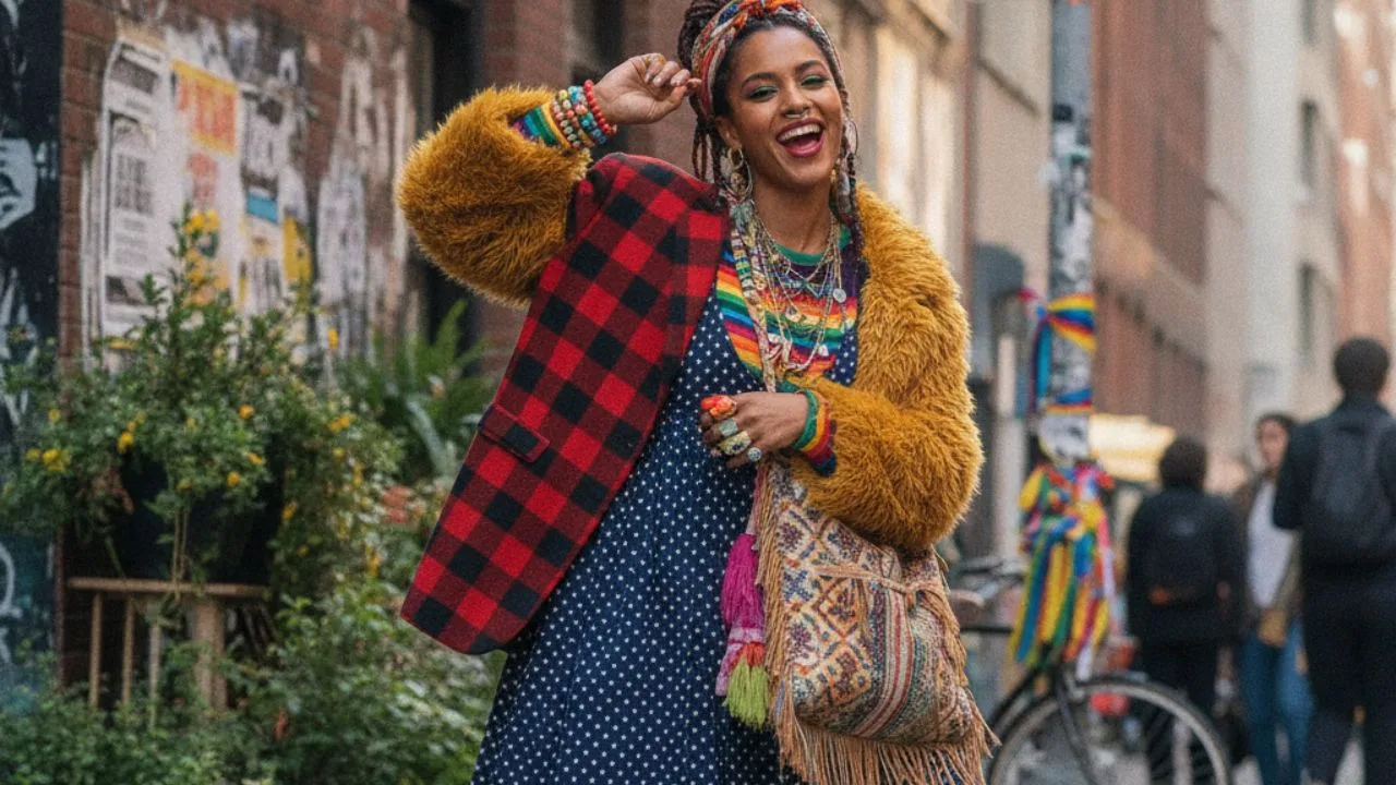 moda colorida - Cluttercore: o estilo que te dá permissão pra errar (e acertar) na moda