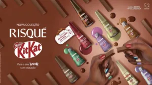 Risqué e KitKat se uniram e agora suas unhas vão ter cheiro de chocolate