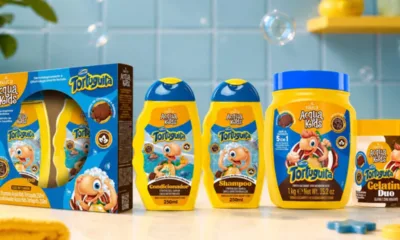 acquakids arcor 1024x587 1 - Tortuguita sai dos doces e chega ao banho das crianças: Nazca e Arcor lançam linha de cabelo com cheiro de chocolate com baunilha
