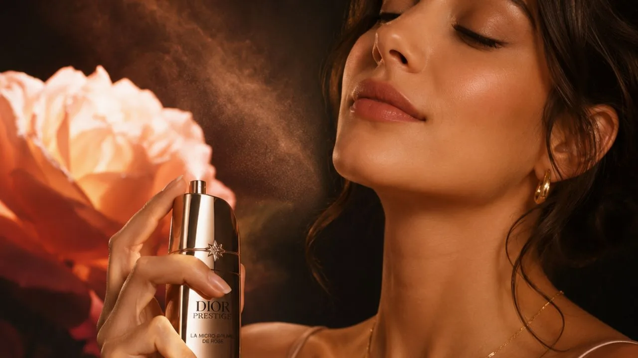dior mulher - O novo lançamento da Dior Prestige aposta na rosa para reescrever a lógica do anti-idade