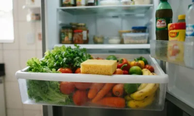 geladeira eponja - Esponja seca na gaveta de legumes: o truque caseiro que está salvando geladeiras (e bolsos) no Brasil
