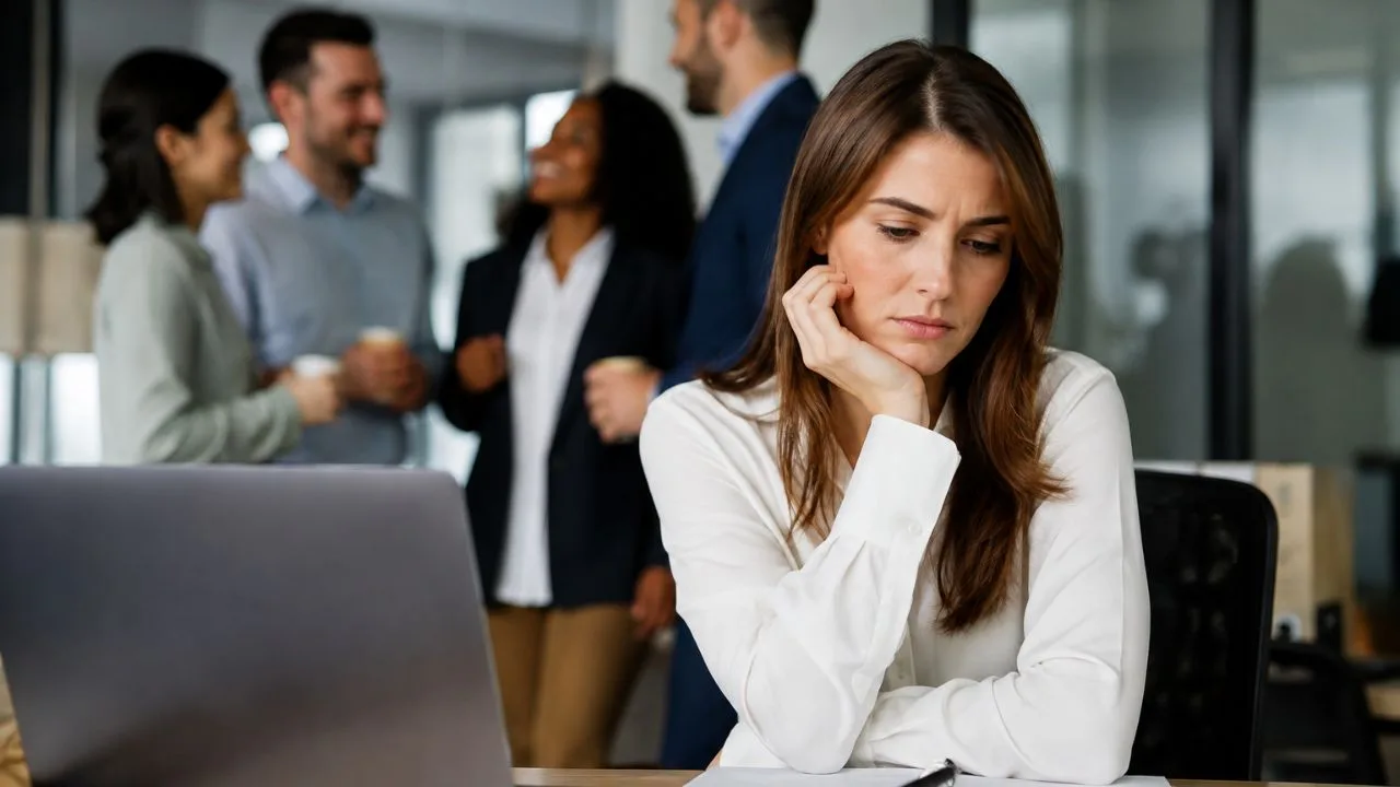 gentil trabalho mulher preocupada - Você é gentil demais no trabalho? Isso pode estar custando sua promoção
