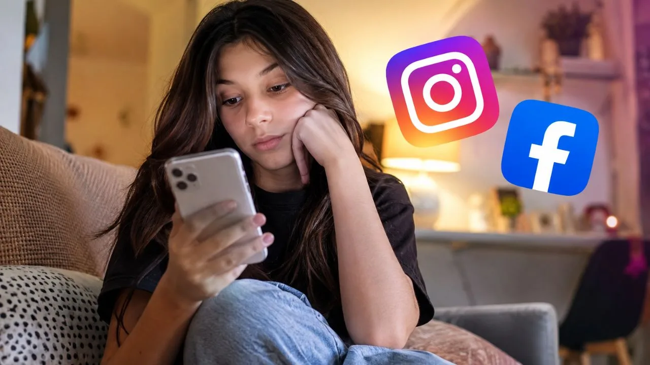 jovem redes sociais - Instagram e Facebook ganham regras inéditas para menores de idade: entenda o novo limite de uso e como isso afeta as contas dos adolescentes