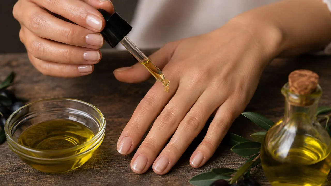 unhas azeite - Suas cutículas estão gritando por socorro? Esse ingrediente que já está na sua cozinha pode salvar suas unhas