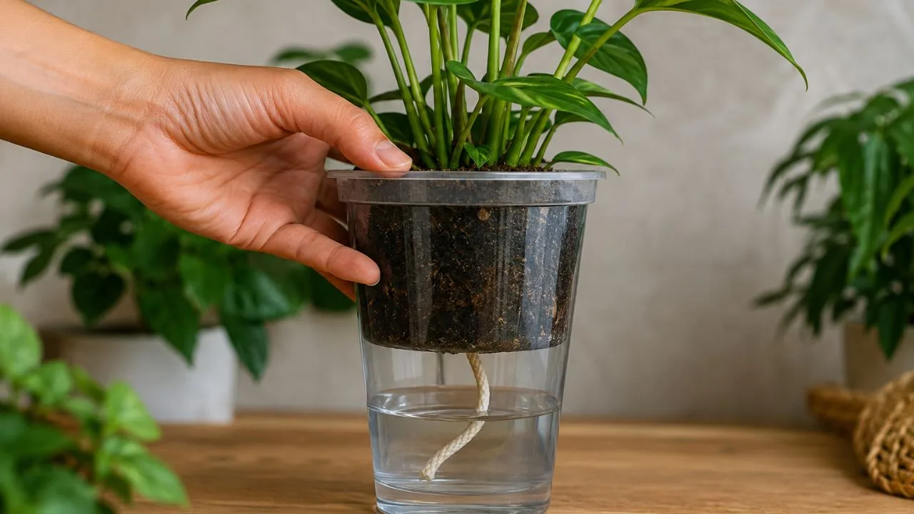 vaso capilaridade - Cansada de esquecer de regar? Esse vaso com pavio resolve isso por você