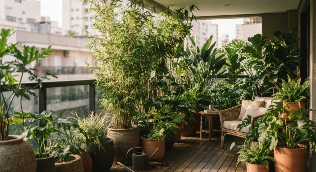vizinhos varanda planta - Privacidade na varanda: a solução simples para parar de ser vista pelos vizinhos