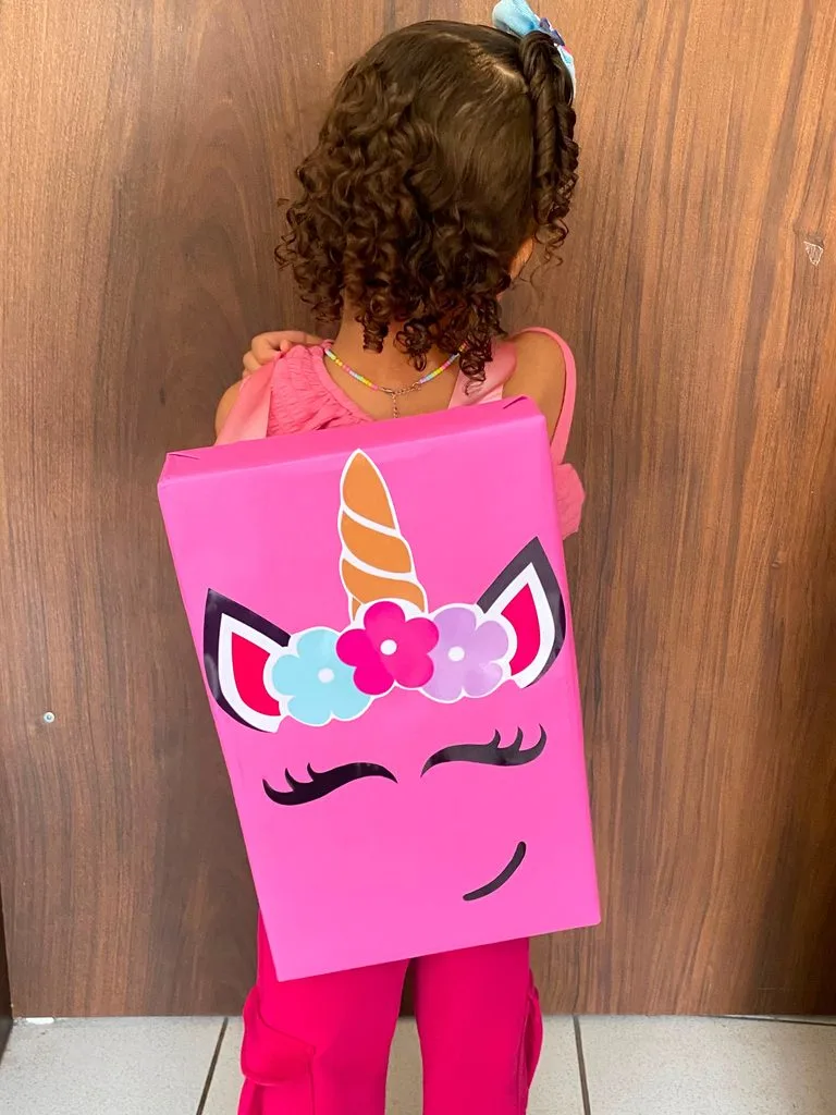 Mochila maluca de unicórnio
