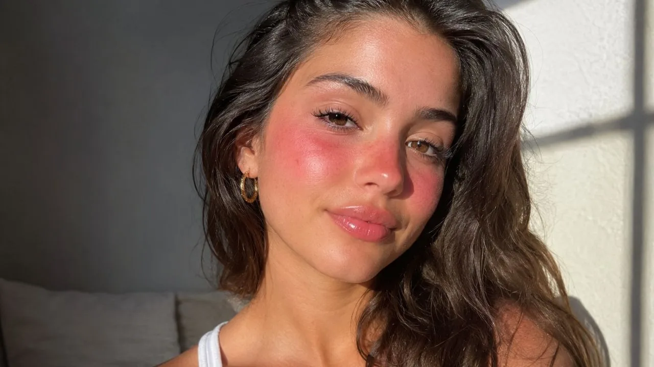 blush sol 1 - Sunburn blush vira febre nas redes sociais: entenda por que imitar a queimadura de sol preocupa quem cuida da pele
