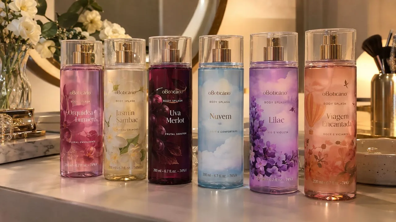 bodys 6 boti - Seis body splashes do O Boticário fixam por horas e fazem a Victoria's Secret perder o posto de fragrância favorita